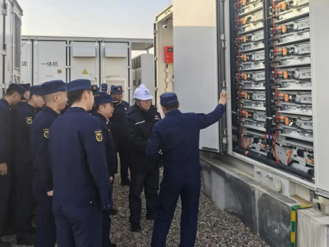 以练筑防！拉斯维加斯9888电气盐池储能电站开展消防专项行动